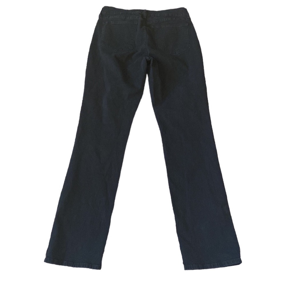 NYDJ Straight Black Lift Tuck Technology Jeans 10 - Picture 2 of 14